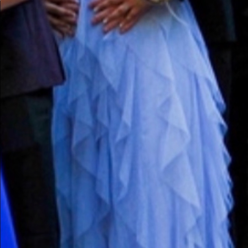 Beautiful Cinderella blue prom dress - Picture 3 of 6